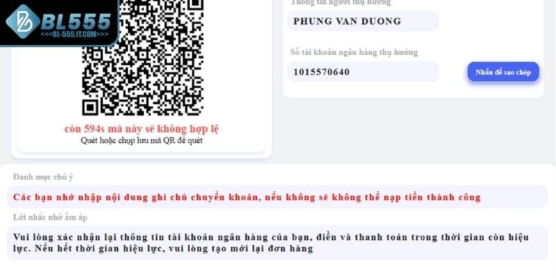 Bí quyết nạp tiền BL555 an toàn và hiệu quả